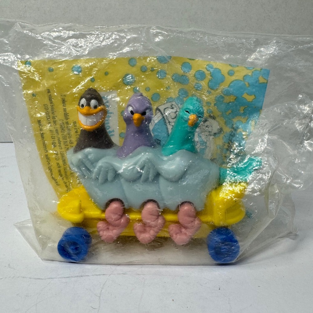 Vintage 1993 McDonalds Happy Meal Animaniacs Goodskate Goodfeathers Toy Sealed